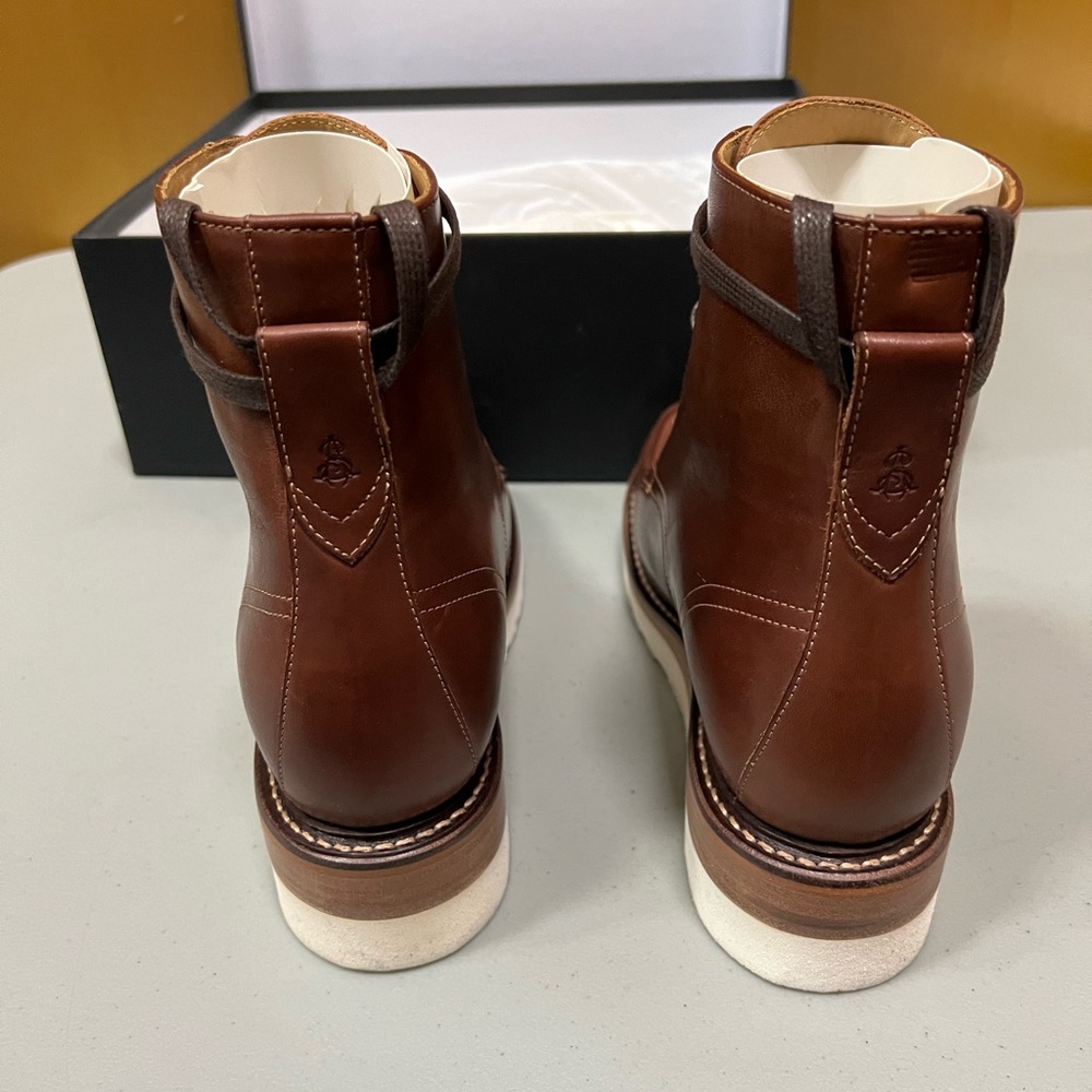 The Office of Angela Scott Mr. Ryan lace-up boot in cognac, size 39.5 - Picture 5 of 8